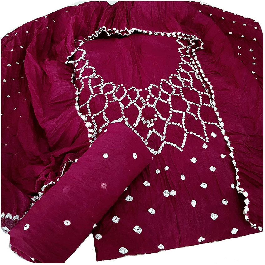 Bandhani dress material in flipkart sale
