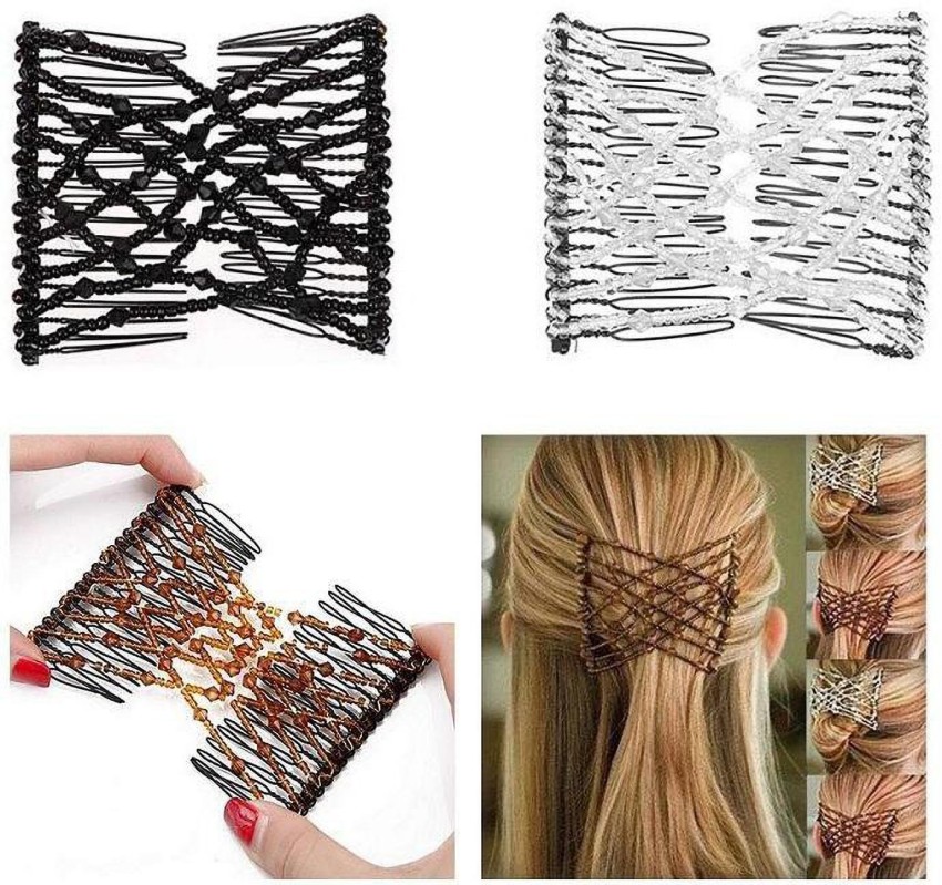 Women Crystal Hair Combs Clip Elegant Shiny Fashion Flowers Hair  Accessories | eBay