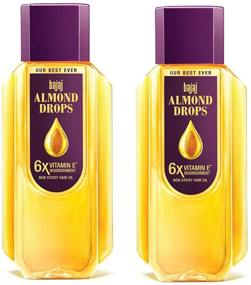 BAJAJ Almond Drops Hair Oil - 2 x 300 ml Packs Hair Oil - Price in