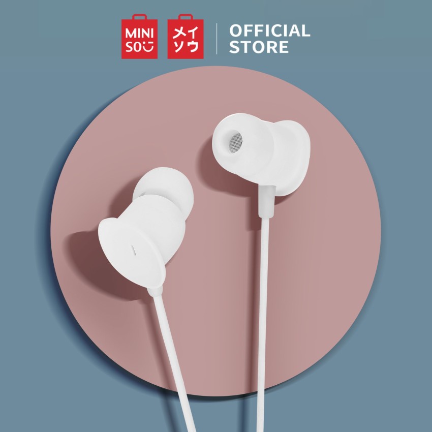 MINISO In Ear Headphones with Microphone Earbuds Cute Earphones