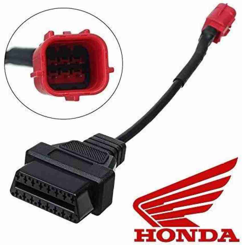 Mini Obd2 Bluetooth Scanner with 6 Pin to OBD 16 Pin Adapter OBD2 Fault  Diagnostic Cable