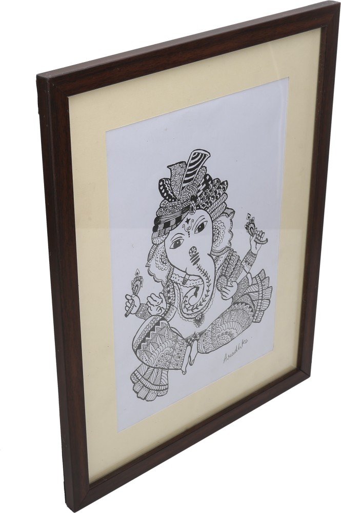 Lord Ganesha Vol 5Pen Drawing on Canvas78x106 inch  crafttatvacom