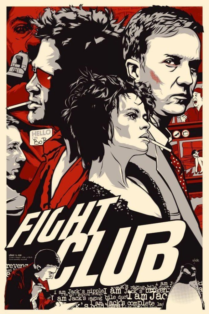 Fight Club Poster - Movie Poster - Retro Modern Art sold by Gustavo Rocha |  SKU 40448030 | 50% OFF Printerval
