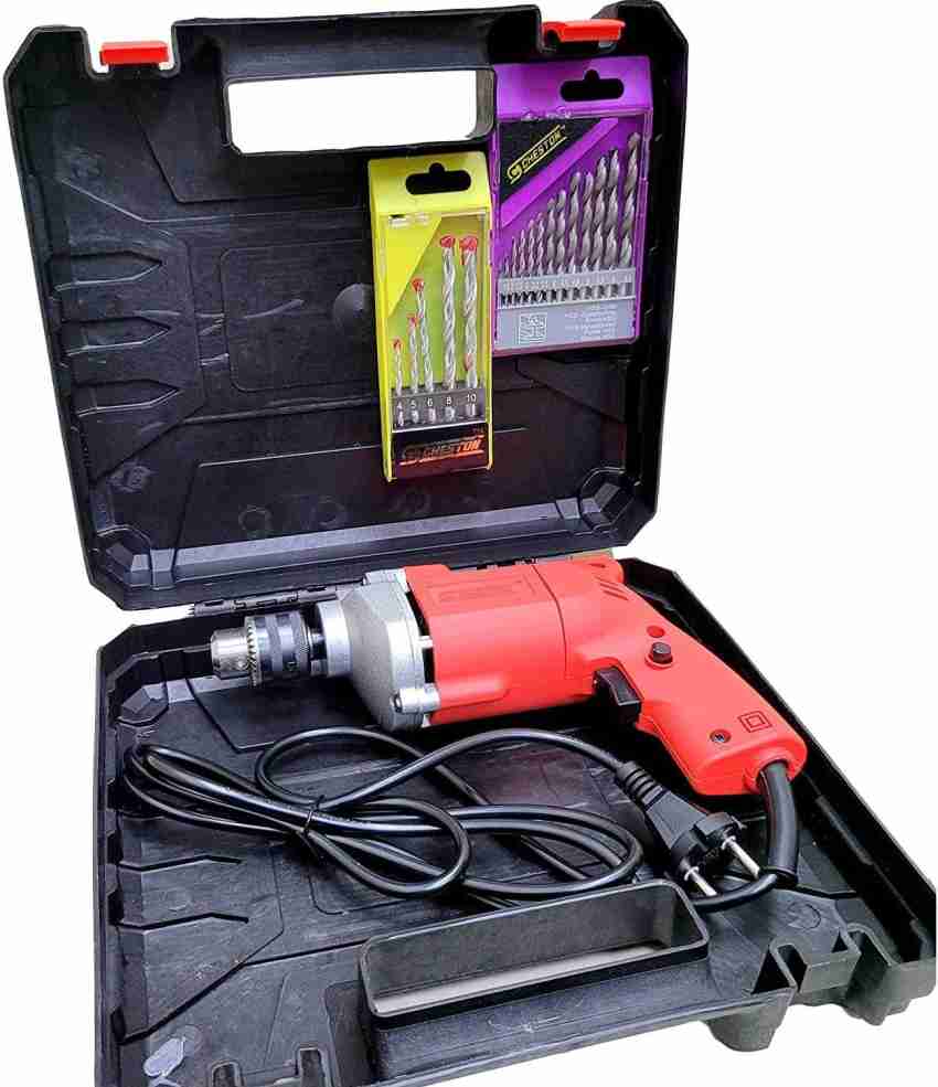 Powerful Drill Machine With 13Pcs Drill Bit Set And Hobby Tool Kit -  DRL13BTHOB