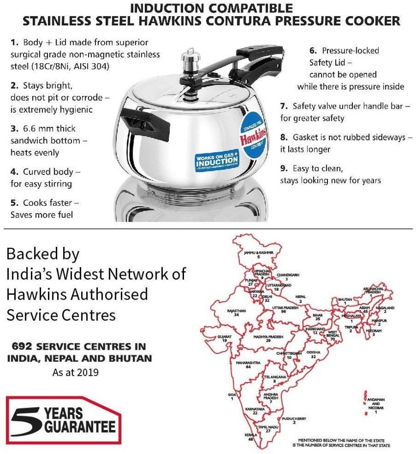 Hawkins 3lt pressure online cooker