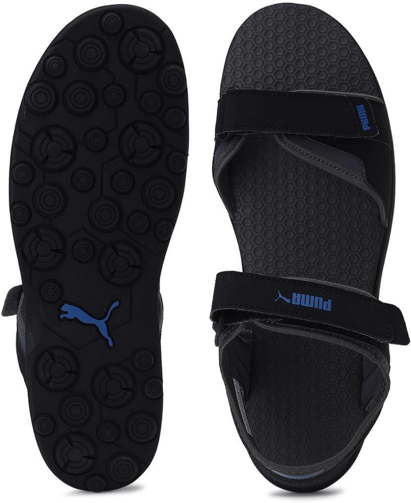 Black 2025 puma sandals