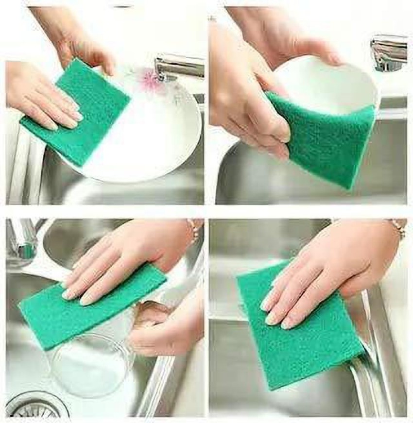 12 Pads All-Purpose Sponges Kitchen, Non Scratch Dish Sponge for Washing  Dishes Cleaning Kitchen, Premium Kitchen Scrub Sponge and Scrubbers Cleaning  Pads, Ideal for Kitchen, Bathroom, Mr. Scrub 12 Pack