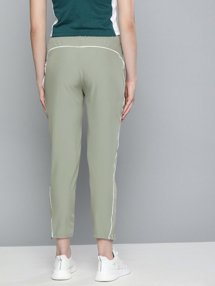 HRX by Hrithik Roshan Solid Women Light Green Track Pants - Buy