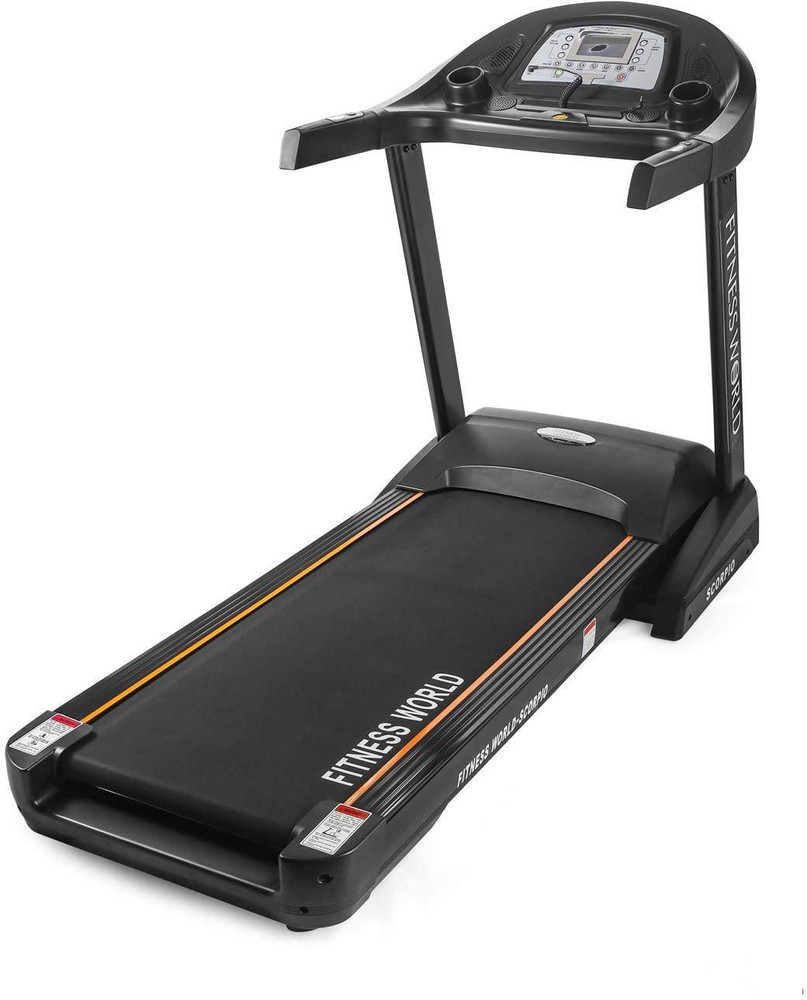 FITNESS WORLD Scorpio Motorized Treadmill 6HP AC Motor Industrial Grade Motor Power 1 20 Km Hr Speed Range Treadmill Buy FITNESS WORLD Scorpio Motorized Treadmill 6HP AC Motor Industrial Grade Motor P...