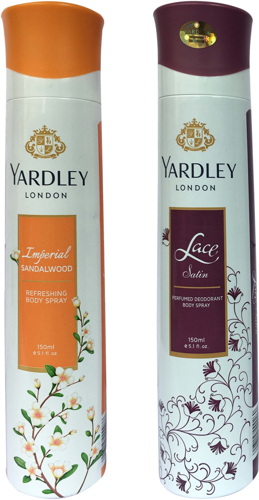 Yardley London Imperial Sandalwood and Lace satin pack of 2