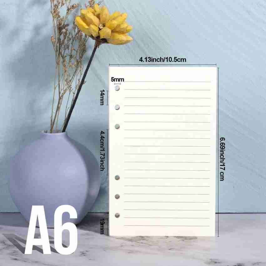 200 Sheets A6 Lined Paper for Filofax Personal India