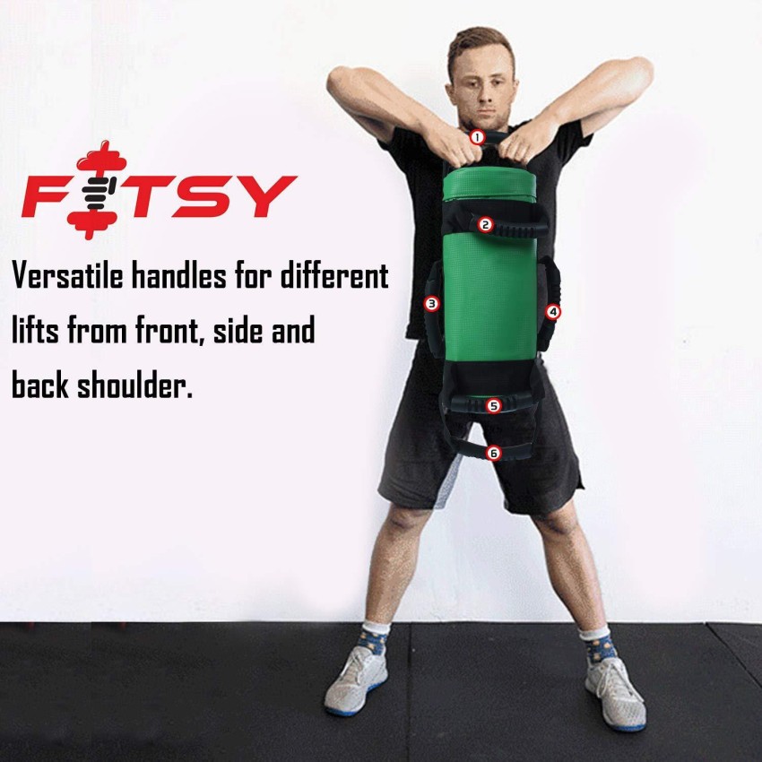 FITSY Heavy Duty Workout Weight Training Sandbag Power Strength Core  Fitness Bag, 5 KG Green Bulgarian Bag/Power Bag/Sand Bag - Buy FITSY Heavy  Duty Workout Weight Training Sandbag Power Strength Core Fitness
