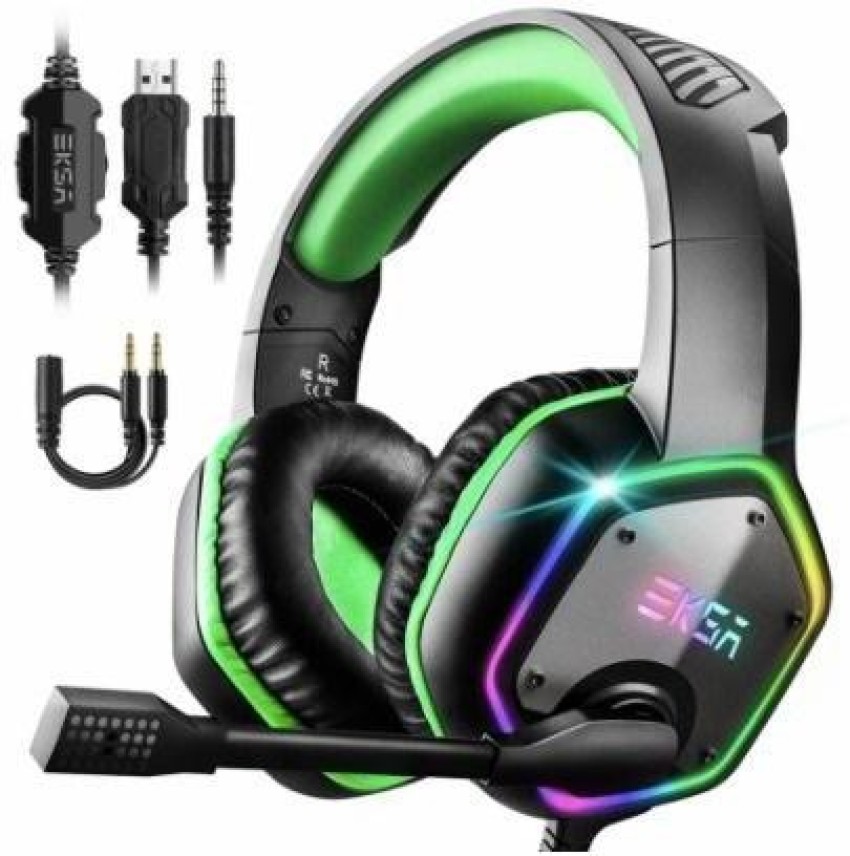 EKSA E1000S Green Wired Gaming Headset Price in India Buy EKSA