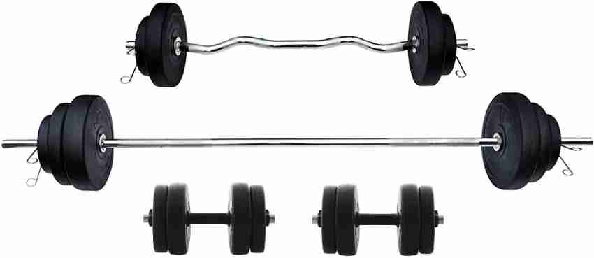 Bodybuilding Exercise Package of 60Kg Home Gym Set With 3Ft