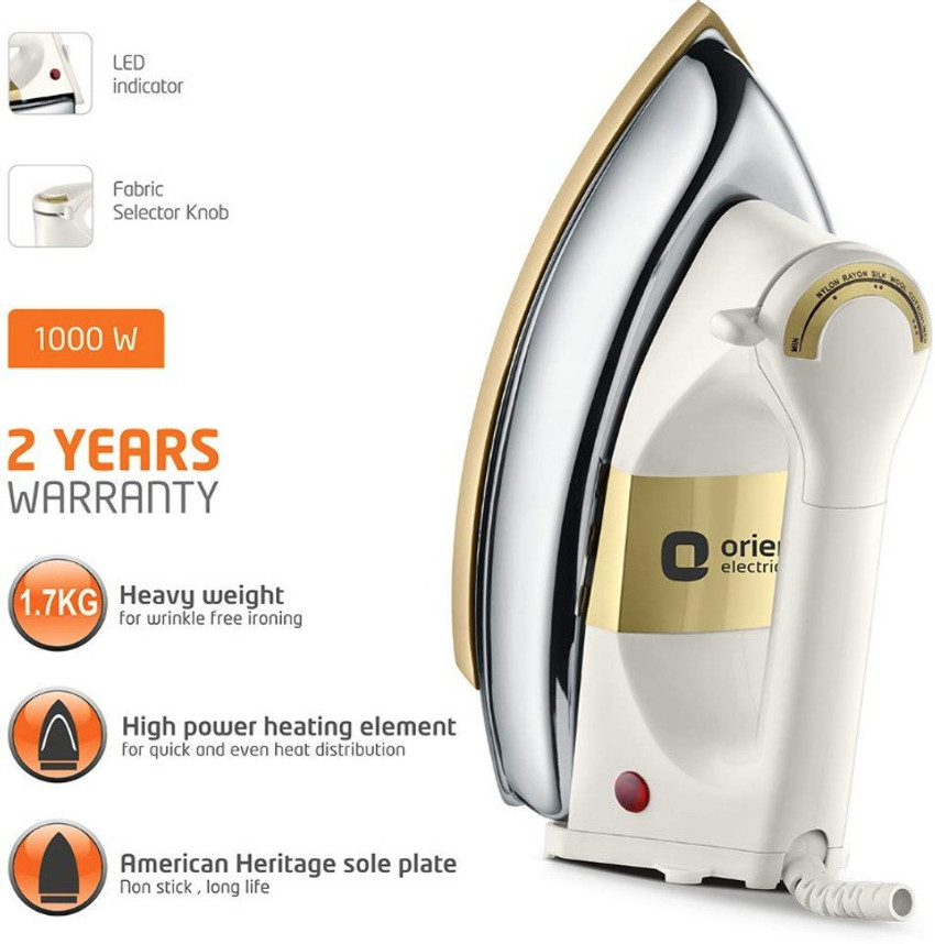 Orient 1000w clearance iron