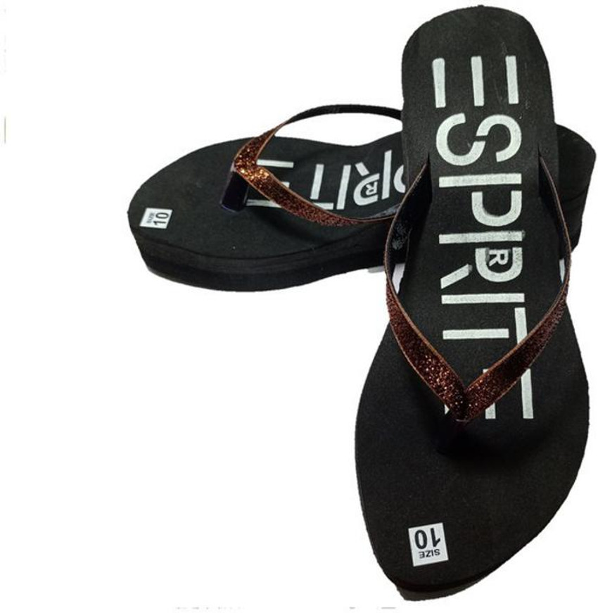 Esprit flip cheap flops black