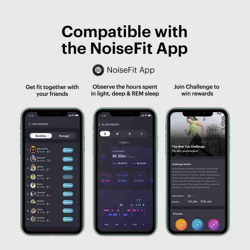 NoiseFit Fusion Hybrid Smartwatch Price in India Buy NoiseFit