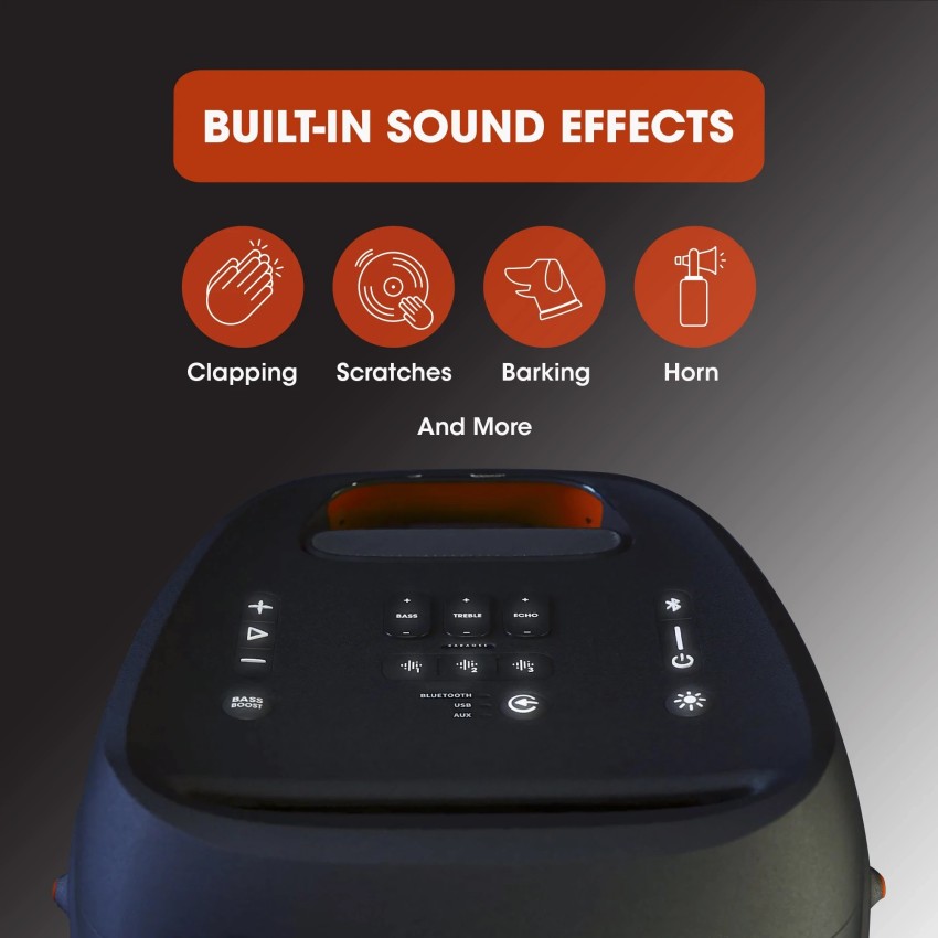 Buy JBL Partybox 310 - 18Hrs Playtime, JBL Pro Sound, Dynamic Light Show,  IPX4 Portable 240 W Bluetooth Soundbar Online from Flipkart.com