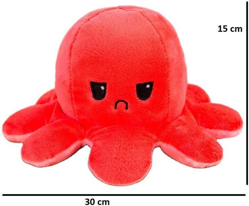 Reversible Octopus Plush Toy, Cute Mini Plush Toys, Show Your Mood