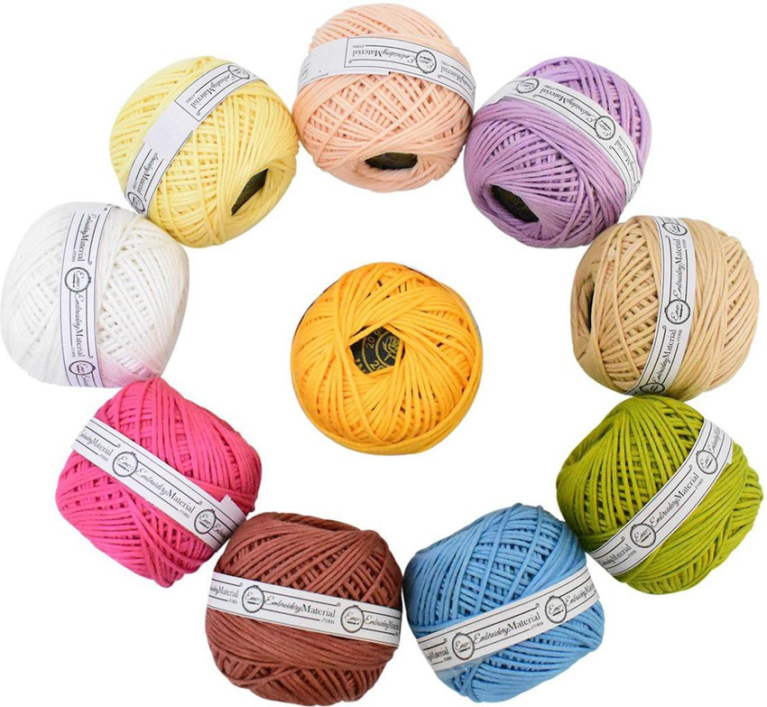 EmbroideryMaterial Thick Cotton Thread for Crochet Knitting