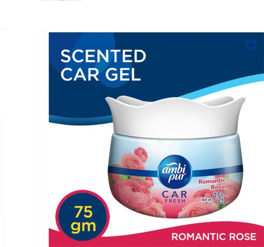 Ambi Pur Car Freshener Gel Romantic Rose, Lavender, Lemon 75 g refreshing  scent