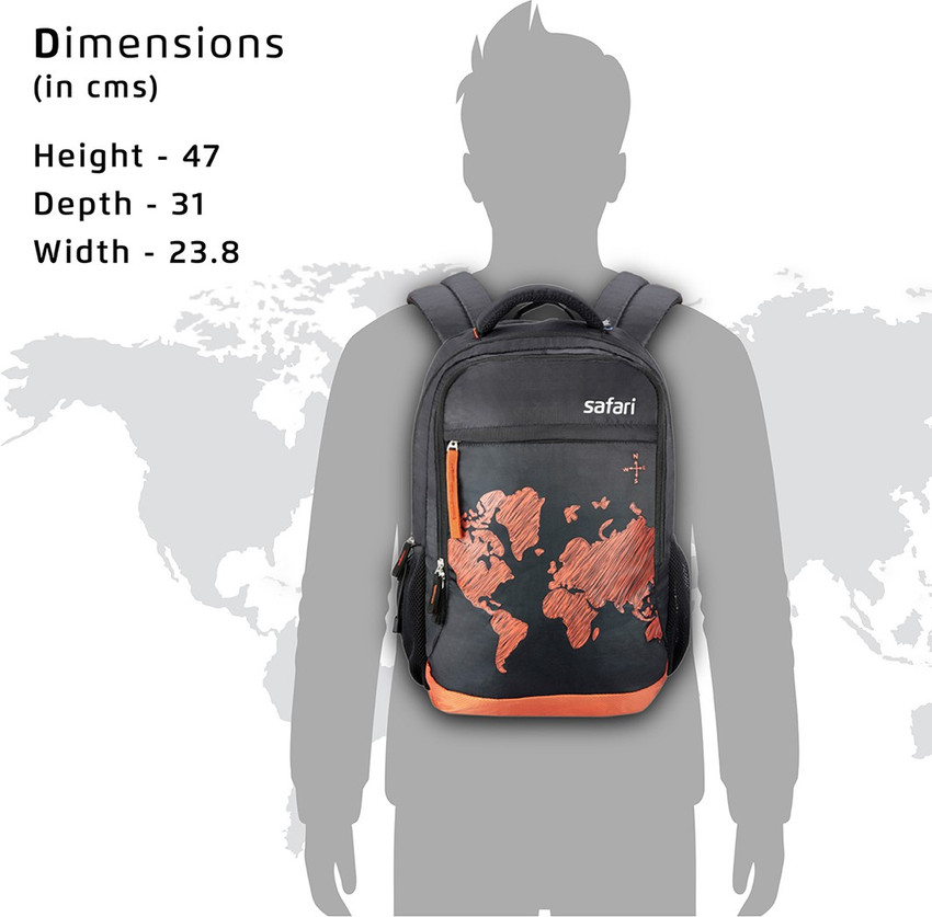 Safari world map backpack outlet