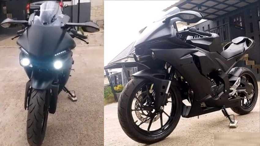 Grandbiker Racing SUB MASK FOR YAHA R5 V3 BLACK Bike Fairing Kit