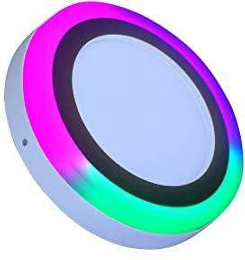 Hybrix HQ LED Surface Light 16 WATT 12 4 Watt Down Light Ceiling Wall Surface Mounted Light Dual Color 3D Effect Super Bright RGB White Combination Easy Installation No Need to cut ceiling