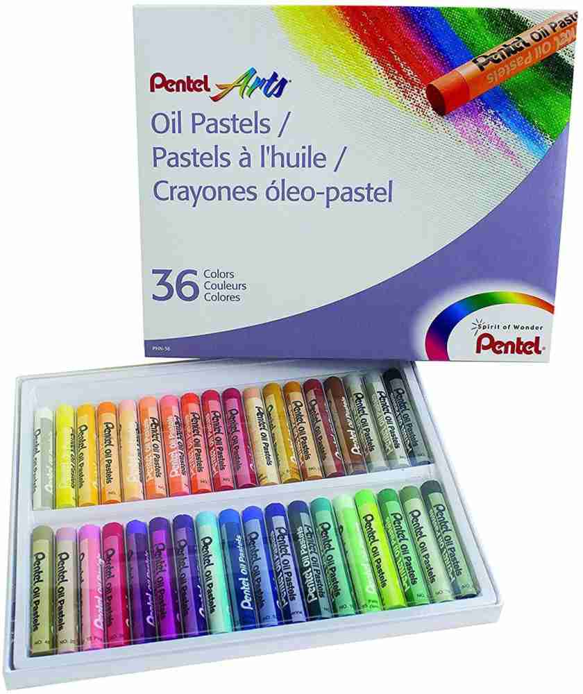 36-color Round Shaped Oil Pastel Set, Student Art Supplies