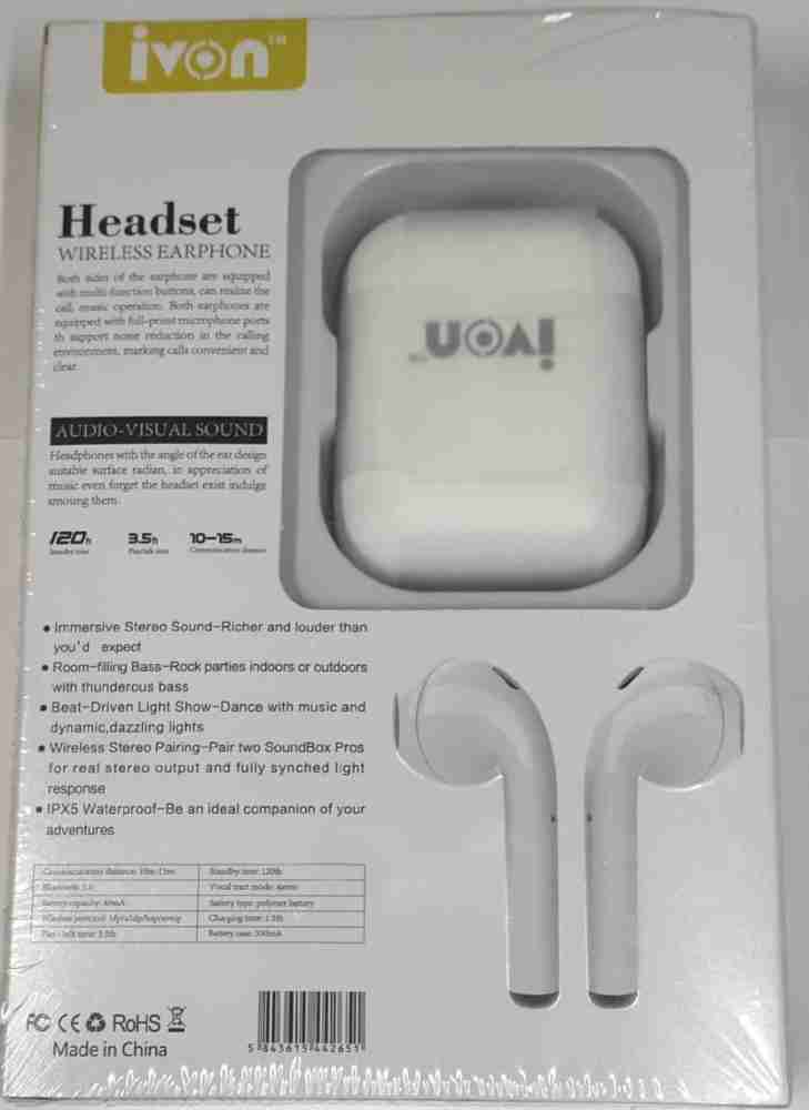 Ivon bluetooth headset price sale