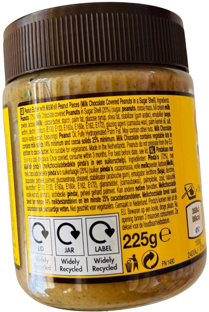 m&m's Peanut Butter With crunchy Peanut Pieces Imported 225g 225 g Price in  India - Buy m&m's Peanut Butter With crunchy Peanut Pieces Imported 225g  225 g online at