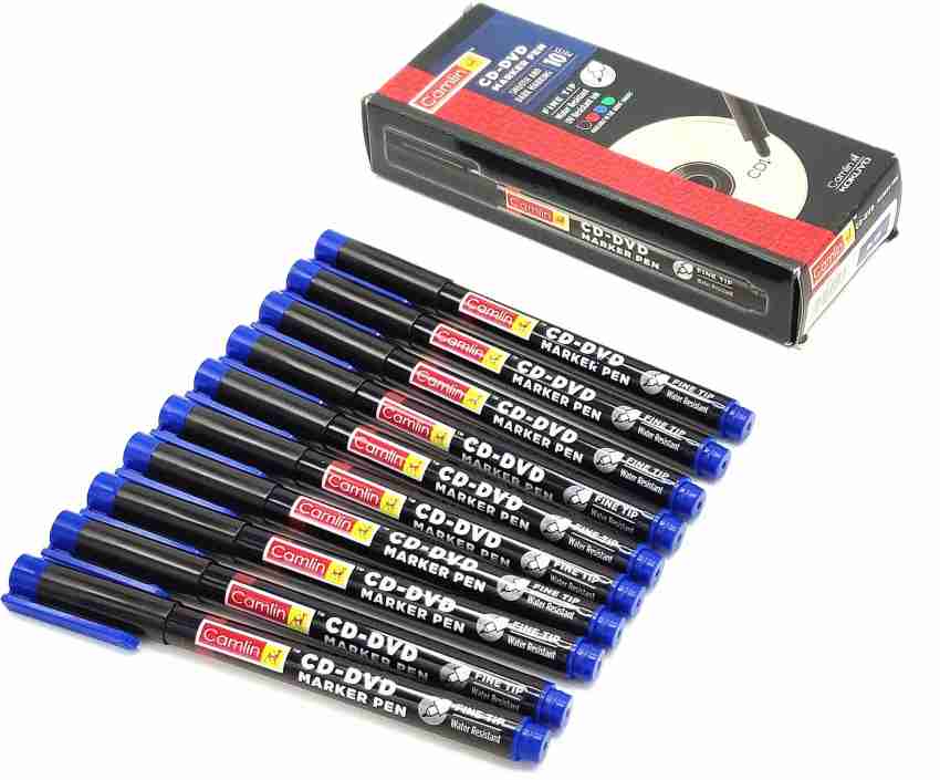 Buy Camlin Kokuyo Marker Pen Blue Ohp 10 Pcs Online At Best Price