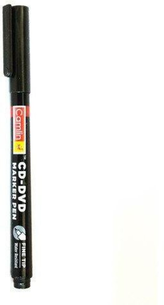 Buy Camlin Fine Tip Permanent Markers Carton of 10 markers in Black shade