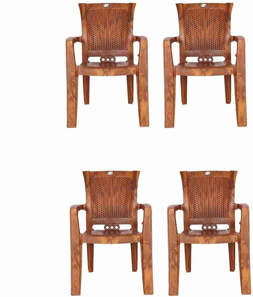 national plastic NPPL Plastic Chair for Home and Office Pack of 4 Teak Wood Plastic Cafeteria Chair Price in India Buy national plastic NPPL Plastic Chair for Home and Office Pack
