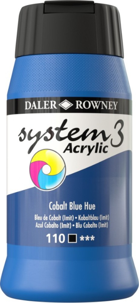 A-Color, water-based acrylic paint, blue, 500 ml