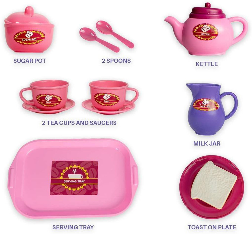 Children's plastic tea party 2025 set