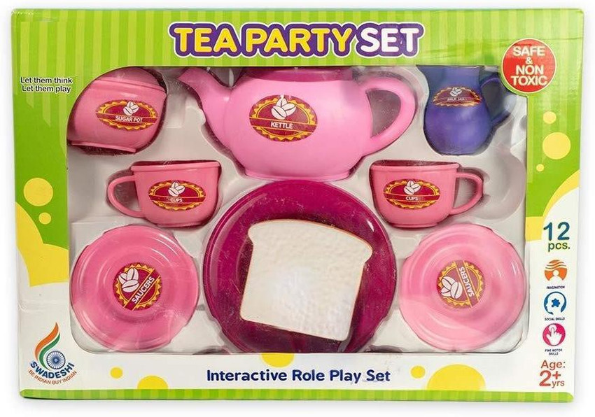 Children's plastic tea outlet sets for sale