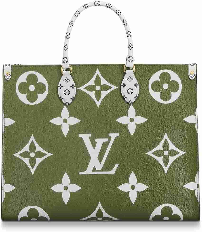 White and green 2025 louis vuitton bag