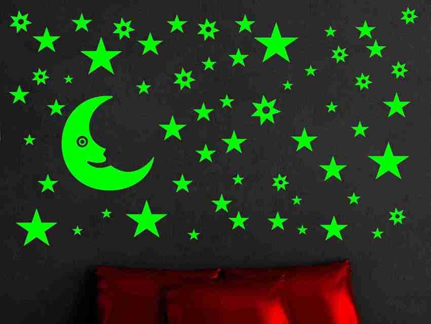 Flipkart SmartBuy 25 cm Glow in The Dark Stars for Ceiling or Wall Stickers  Self Adhesive Sticker Price in India - Buy Flipkart SmartBuy 25 cm Glow in  The Dark Stars for