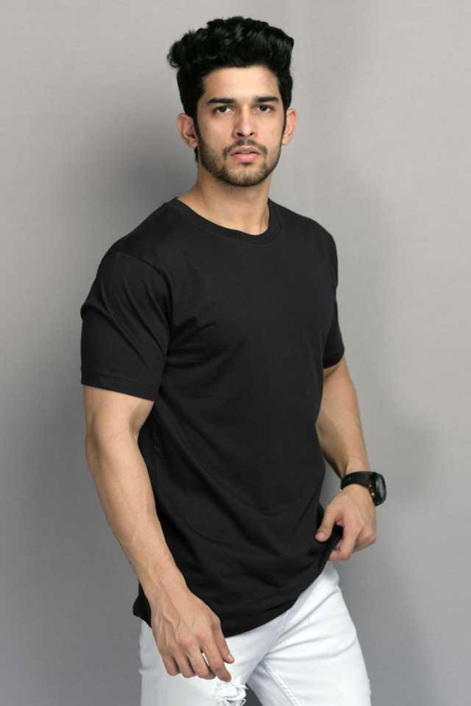 black tight shirt men