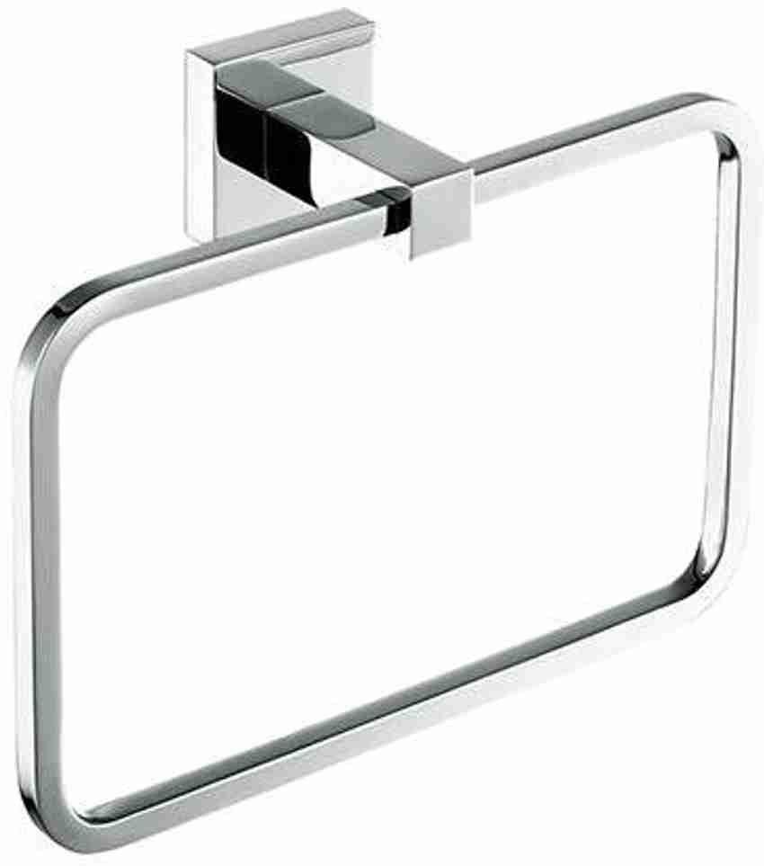 Excellent by Youone High Grade Stainless Steel Towel Ring for Bathroom Wash Basin Napkin Towel Hanger Bathroom Accessories Chrome Square silver Towel Holder Price in India Buy Excellent by Youone High...