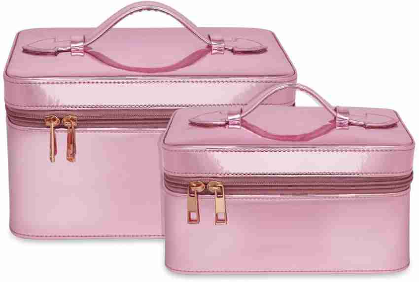 Victoria's Secret VS Set Of 3 Beauty COSMETIC Bag Train Case Tote  Make-Up NEW