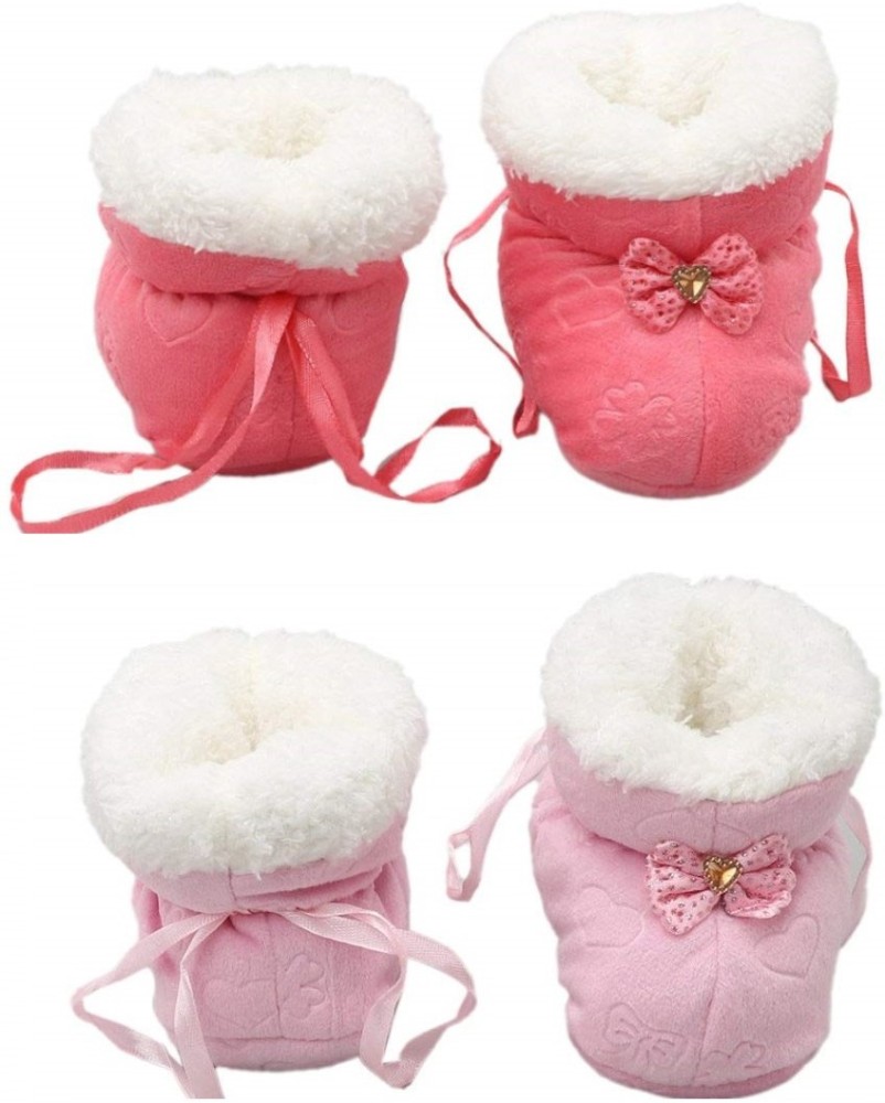 Pink store newborn booties