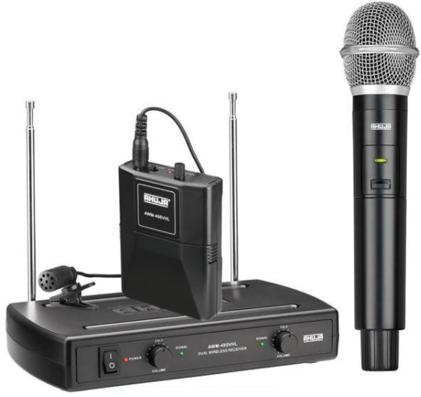 Ahuja AWM 495VHL Wireless Collar Hand Mic Microphone Ahuja