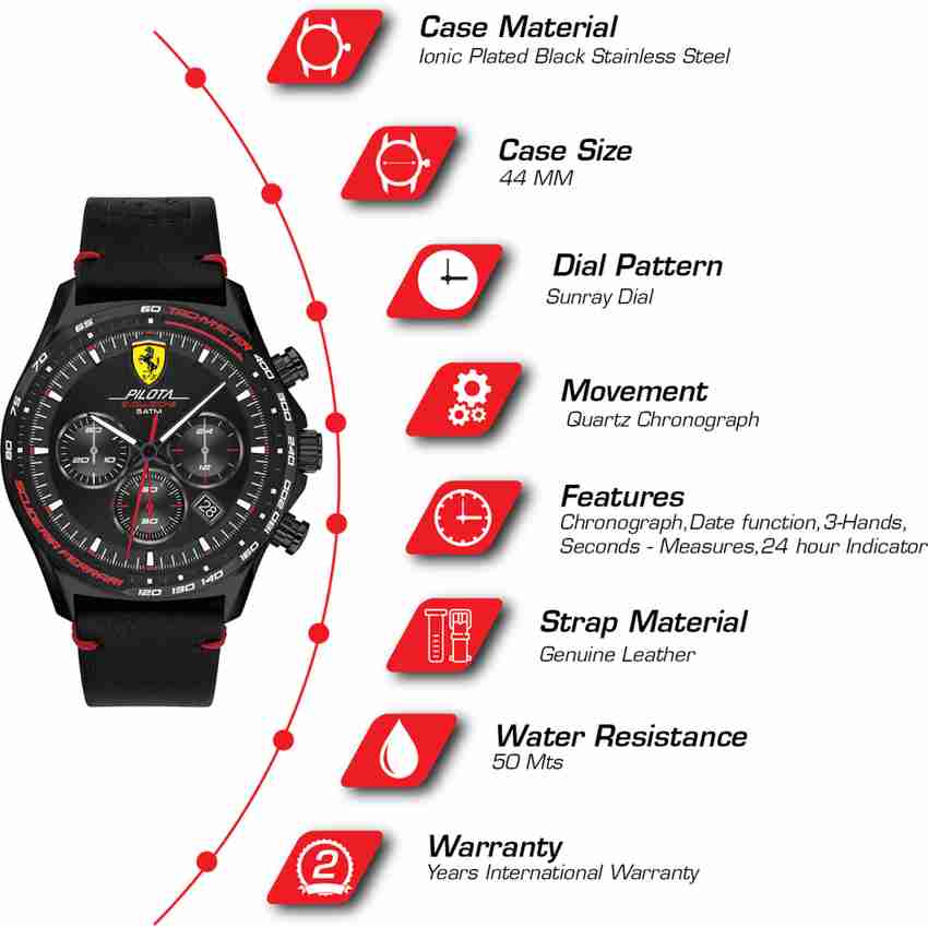 SCUDERIA FERRARI Pilota Evo Pilota Evo Analog Watch For Men