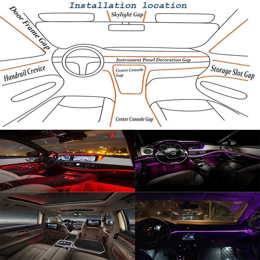 Car interior fibre optic lighting new arrivals