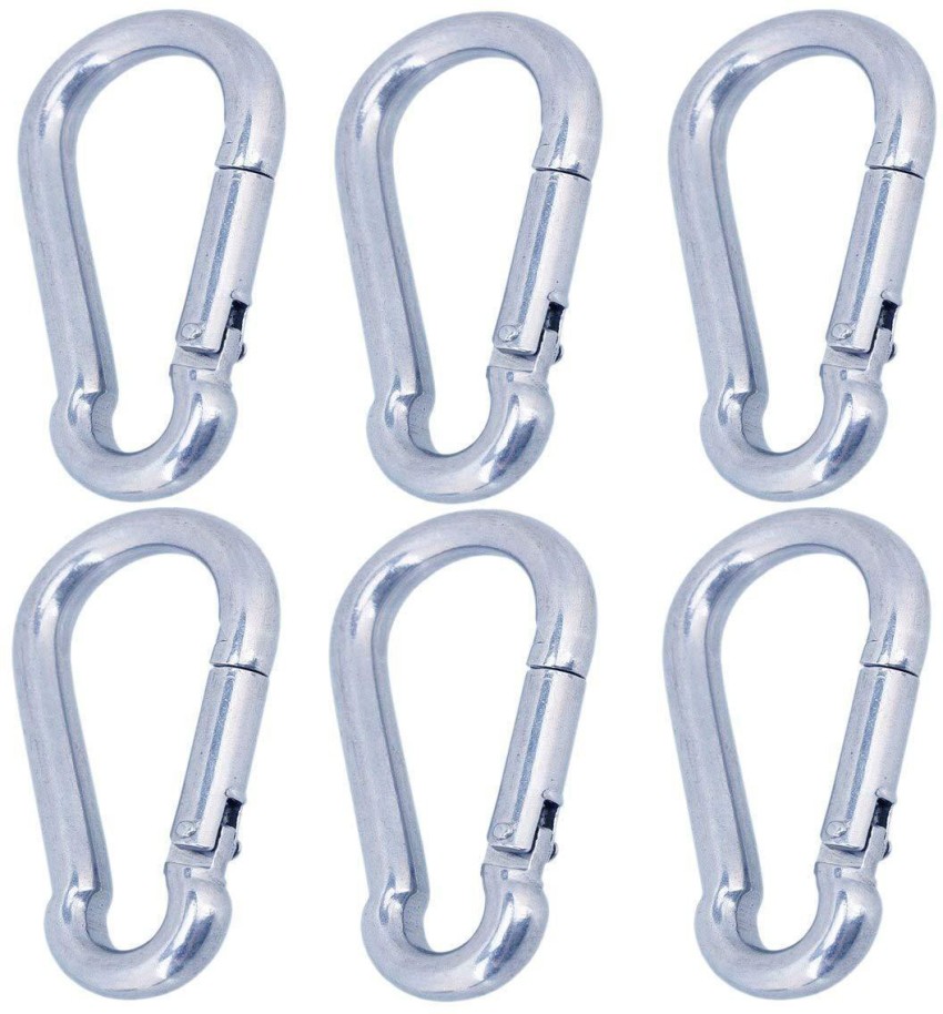 Assorted Sizes Strong Fine Solid Brass Stainless Steel Spring Snap Hook  Quick Release Carabiner Paracord Clasp Diving EDC Climb Biker DIY 