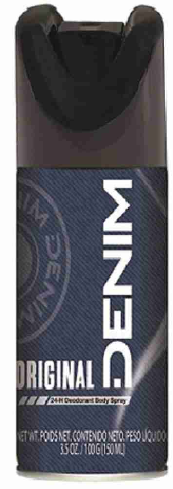 DENIM Pack 3 Deo ORIGNAL BLUE RAW PASSION Body Spray 150ml