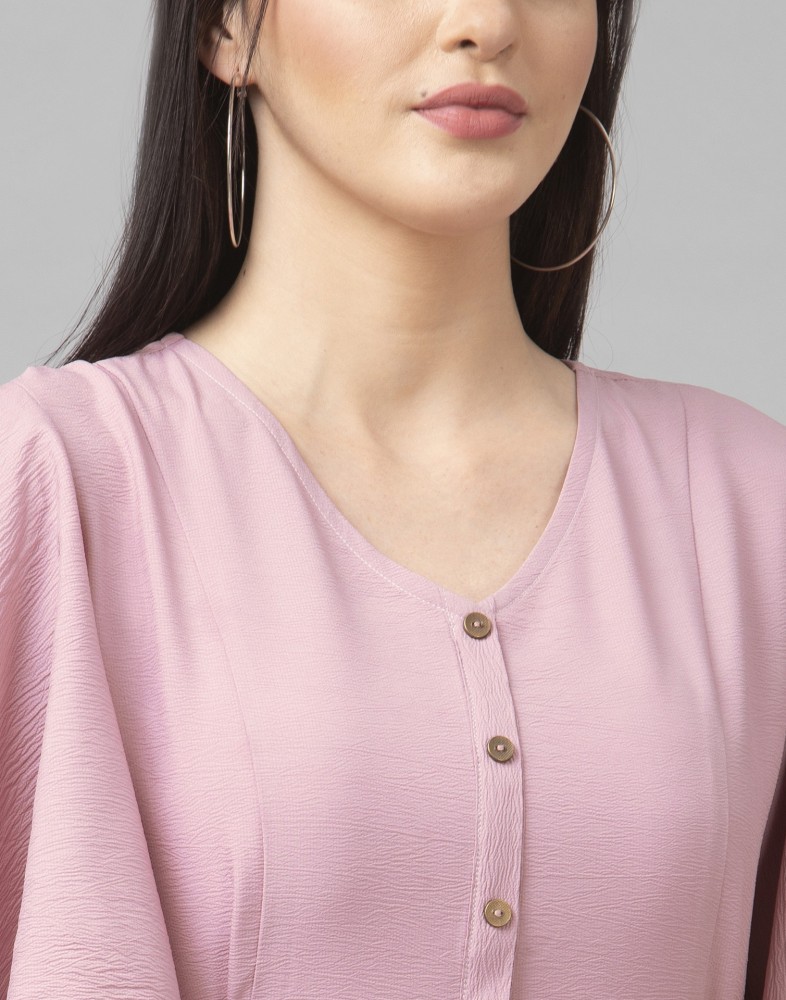 Selvia Women A-line Pink Dress - Buy Selvia Women A-line Pink Dress Online  at Best Prices in India