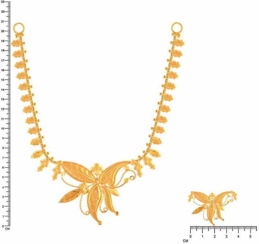 Light weight gold hot sale necklace pc chandra